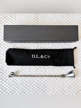 DL & Co Skull Candle Snuffer Silver Tone